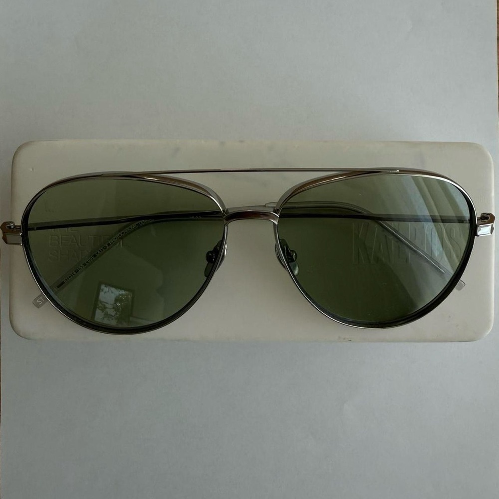 Kaleos Strauch Titanium Aviator Sunglasses - super lightweight New - Picture 3 of 7
